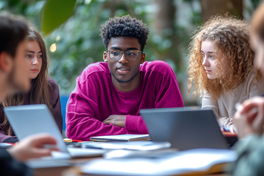 Studenten navigeren door het platform om educatieve tools te openen Studenten navigeren door het platform om educatieve tools te openen