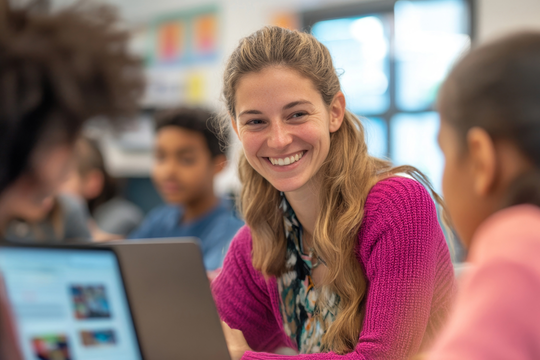 Leerkracht gebruikt het Academic Software Platform in de klas Leerkracht gebruikt het Academic Software Platform in de klas